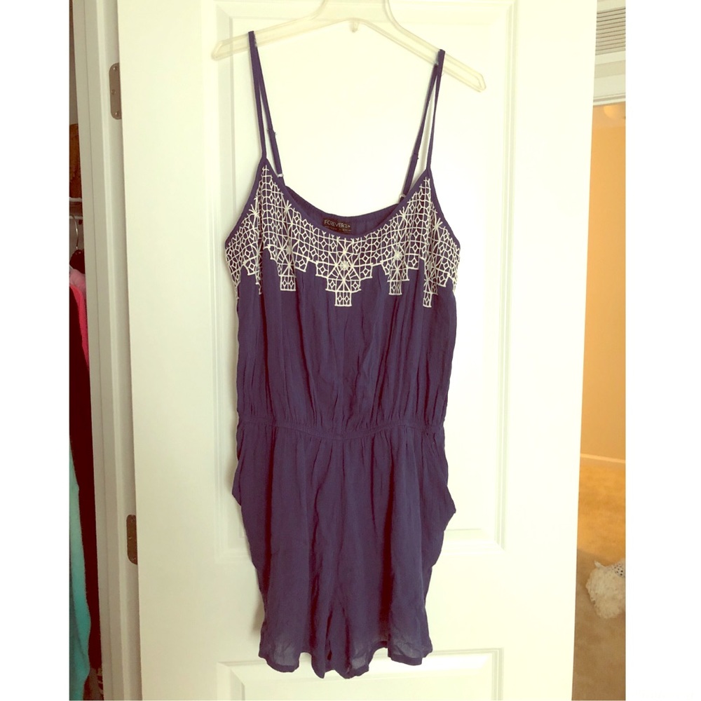 Navy romper